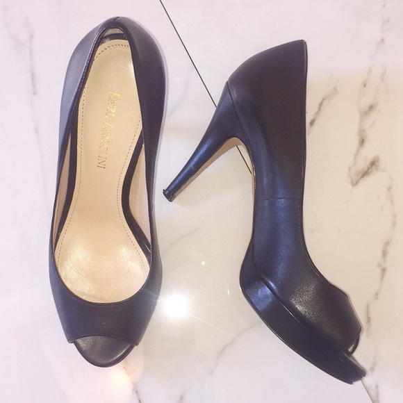 Enzo Angiolini Shoes - Enzo Angiolini Demario black peep toe pumps